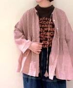 リネンギンガムチェック　2wayブラウス